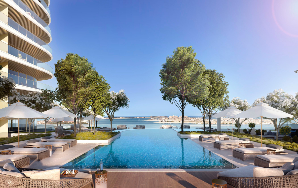 Elegant 2BR Apartment with Palm View – 2