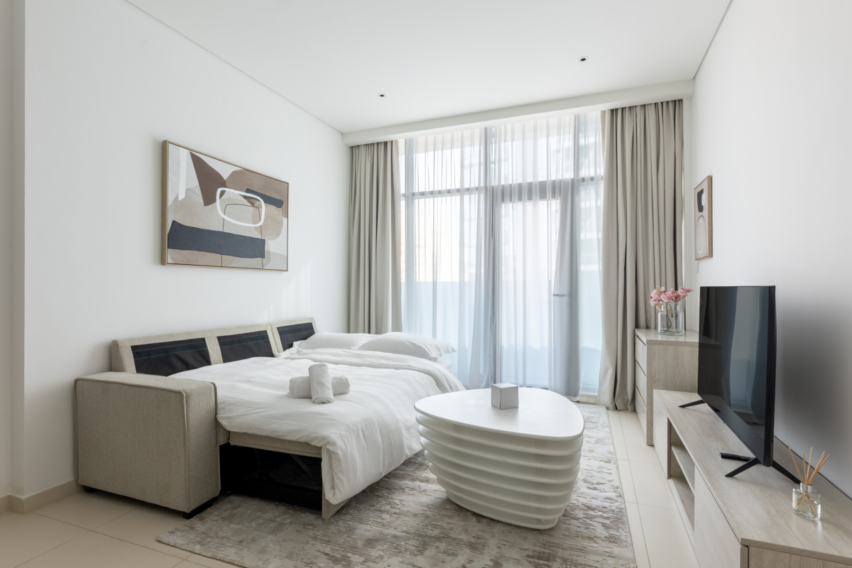 Spacious 1BR Apartment with City View – 1